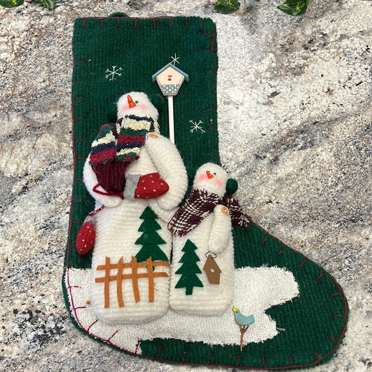 3D Snowman Stocking