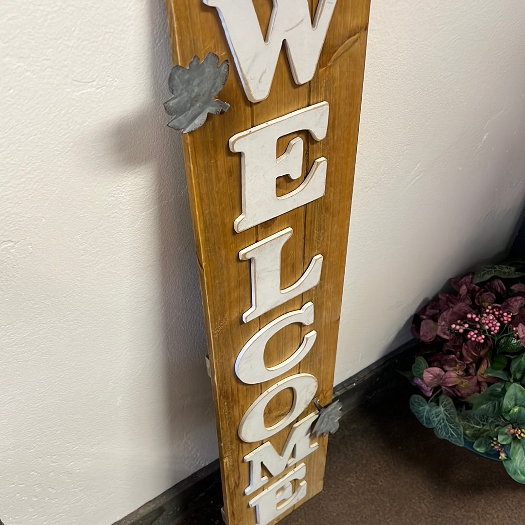 Wood Welcome Sign