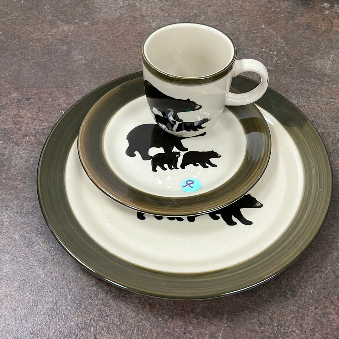 Bear Dish Set 3 Pc