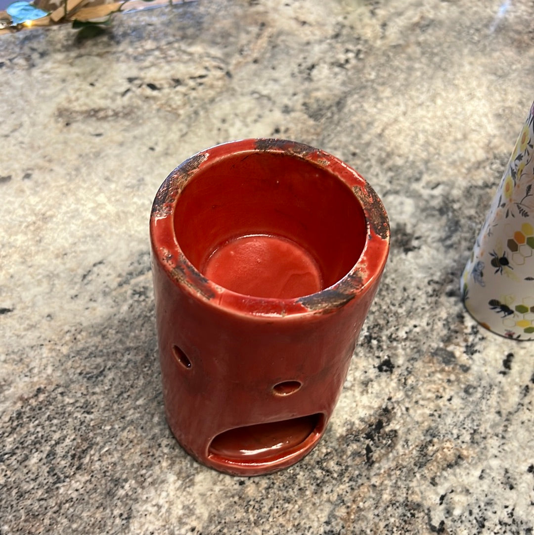 Red Candle Holder