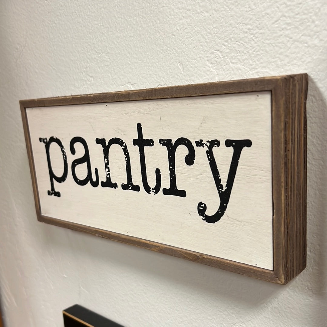 Small Pantry Sign