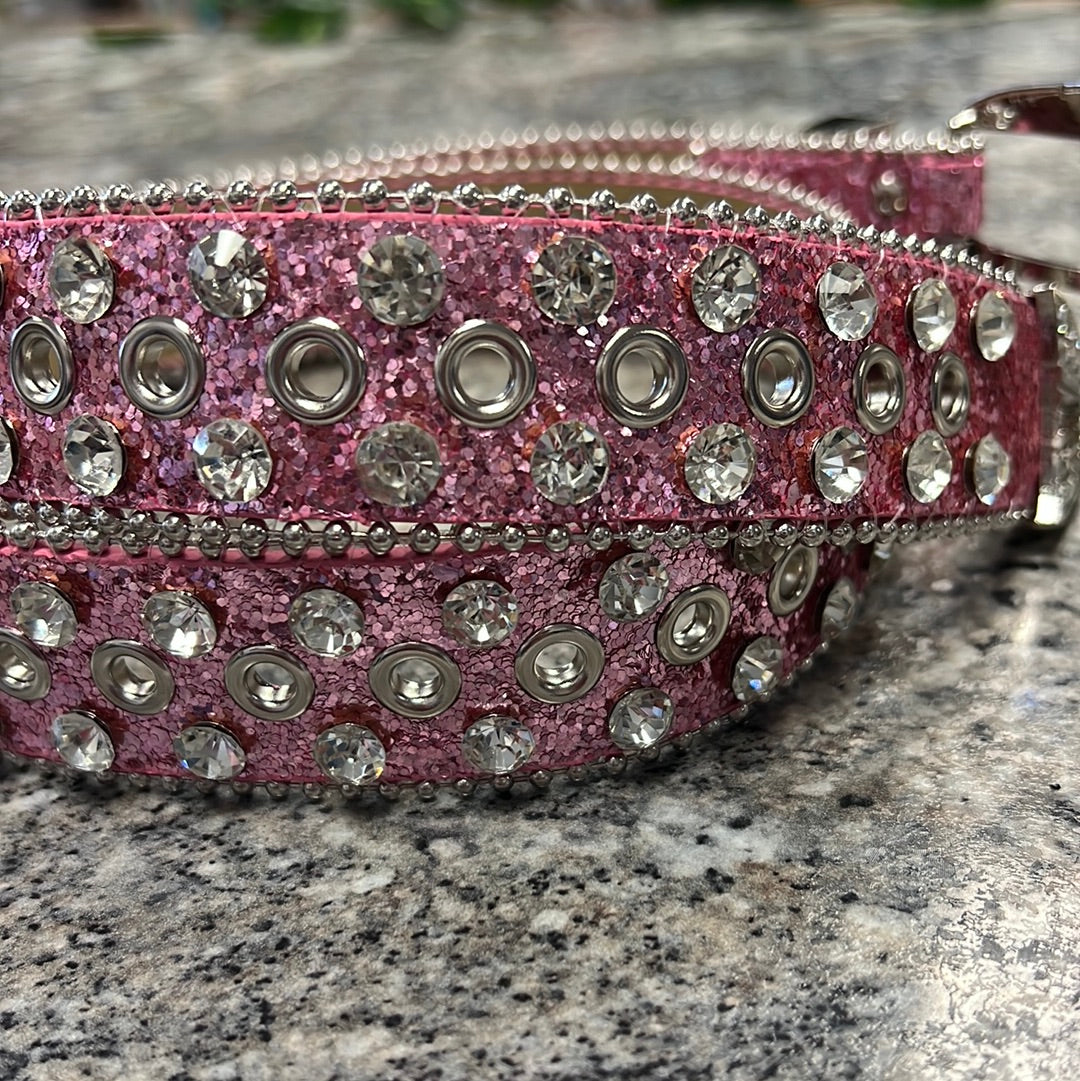 Pink Bling Belt S