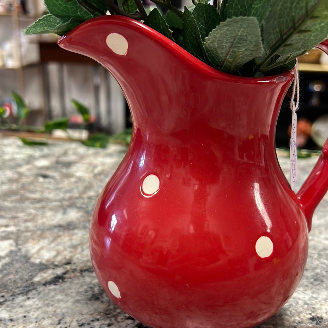 Small Red Pitcher