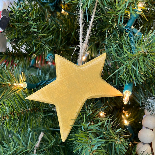 Wood Star Ornament