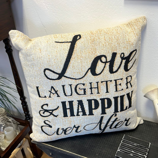 Love Laugh Pillow