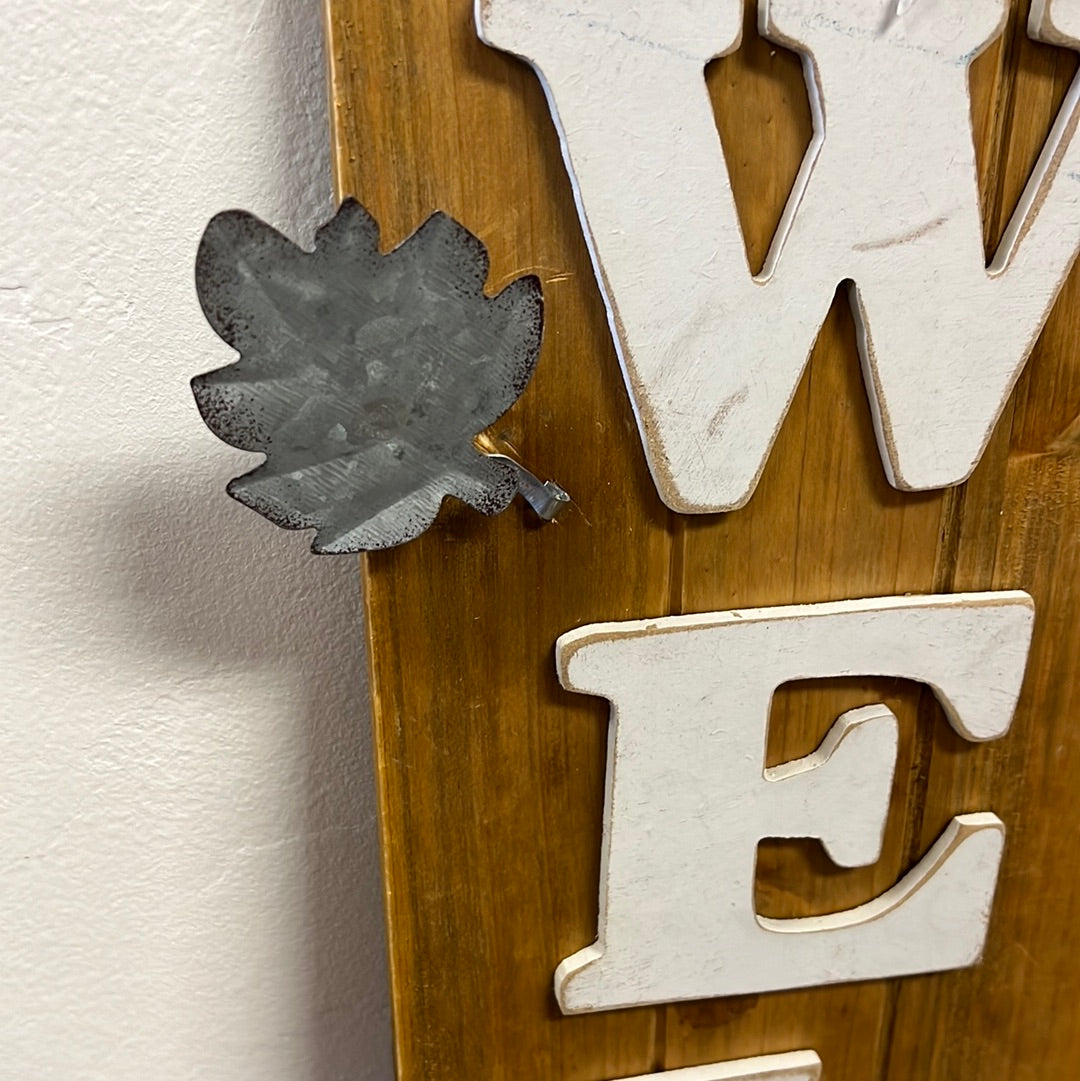 Wood Welcome Sign