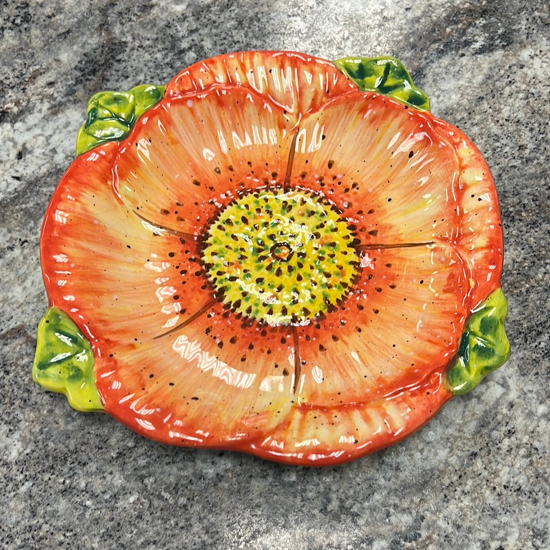 Orange Flower Dish