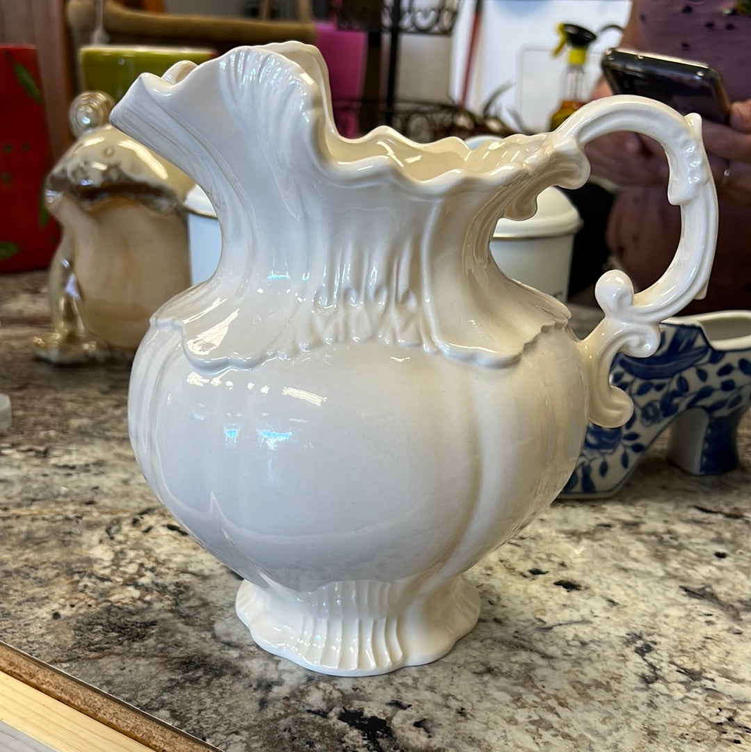 White Vintage Pitcher