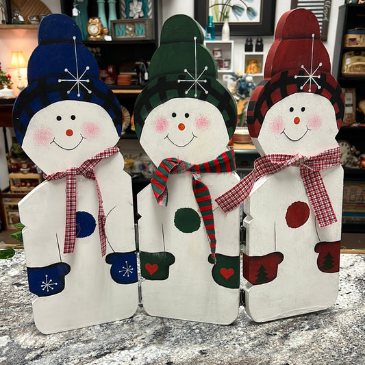 Wood Snowman Decoration