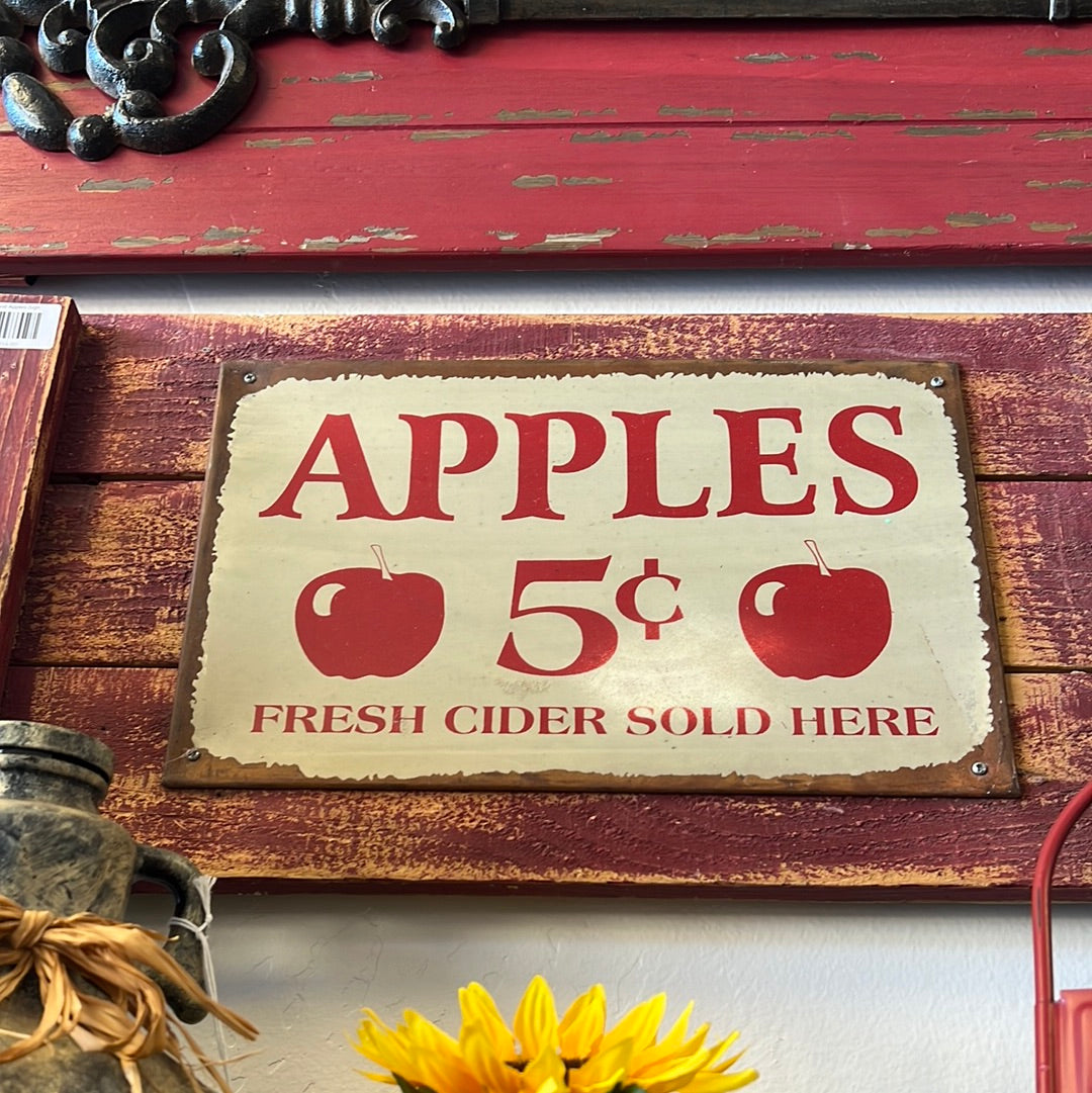 Wood Apples Sign