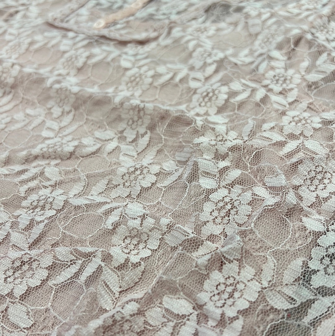 Pink Lace Shirt L