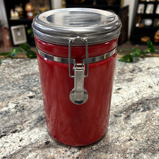 Large Red Canister