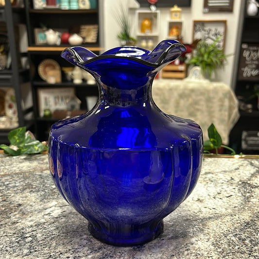 Cobalt Tulip Vase