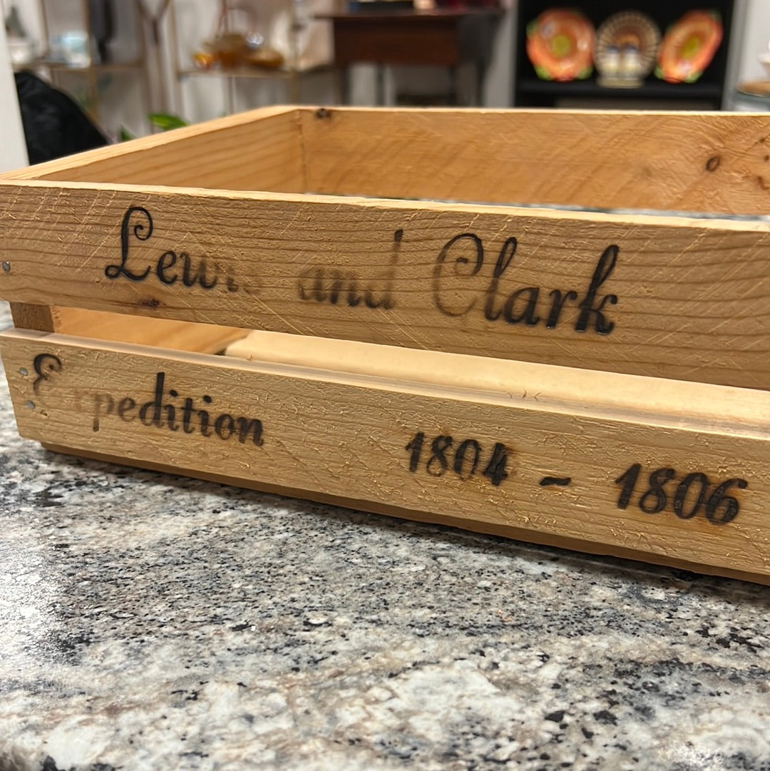 Engraved Wood Crate