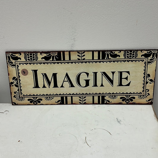 Imagine Tin Sign