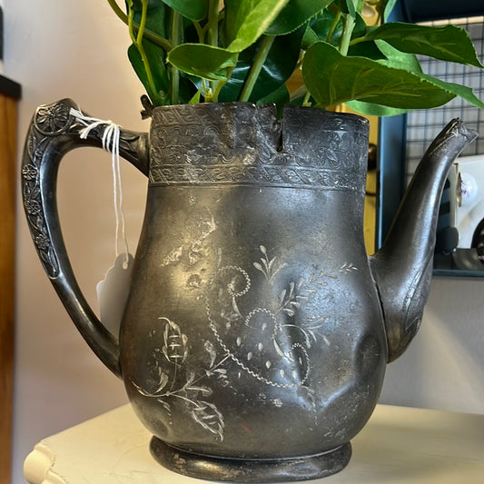 Vintage Teapot Distressed