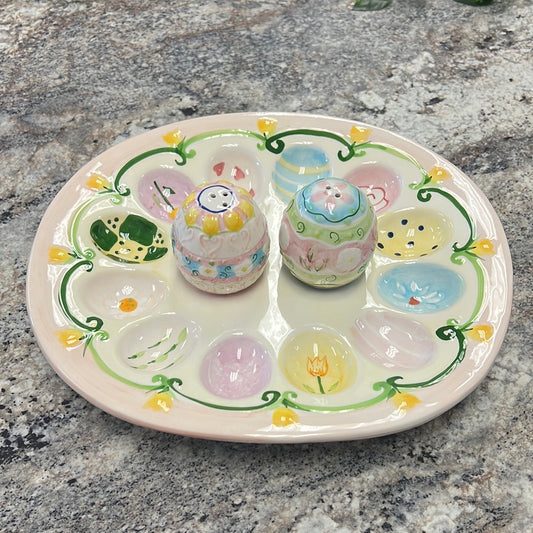 Easter Platter/Shaker Set