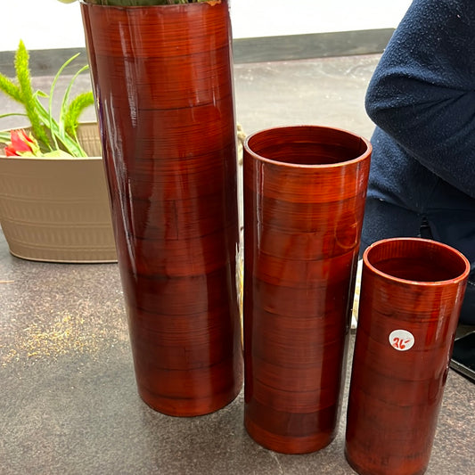 Bamboo Vase Set of 3