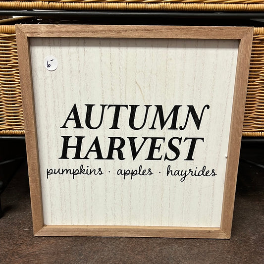 Autumn Harvest Sign