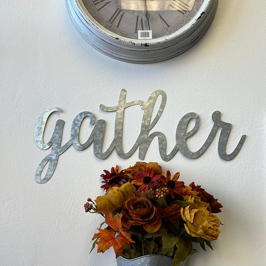 Gather Tin Sign