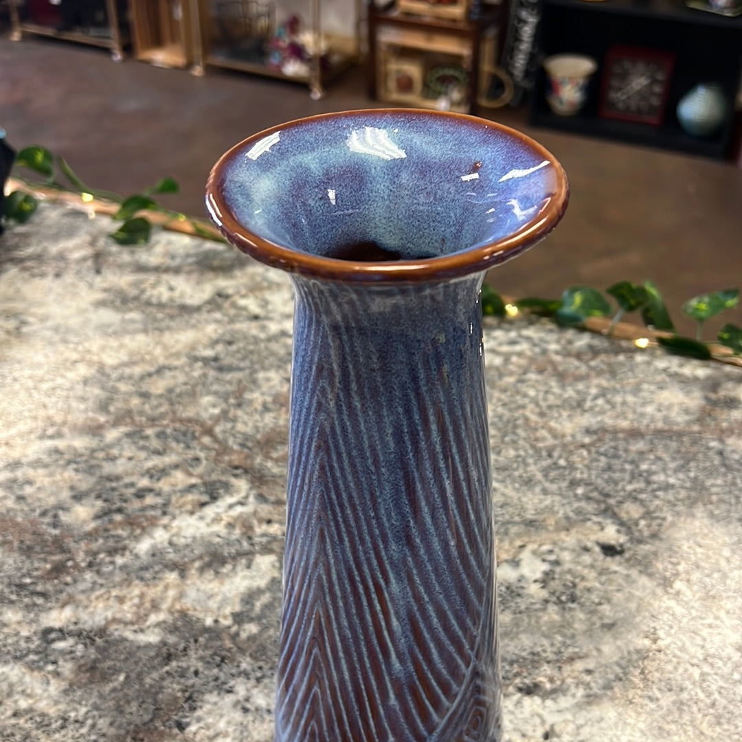 Tall Blue Vase