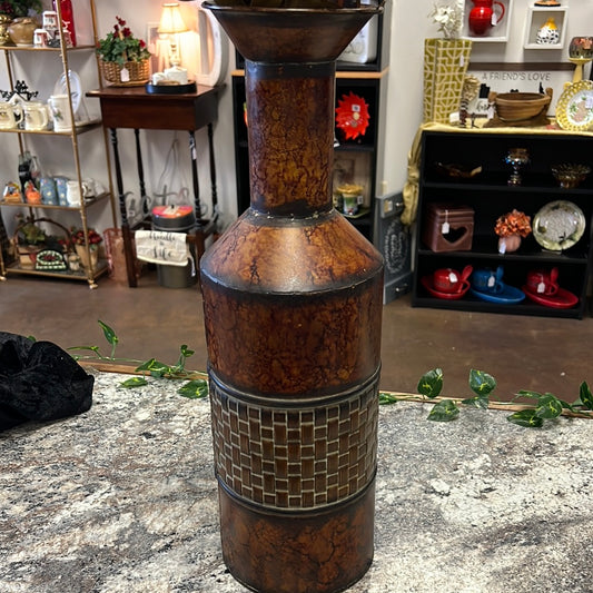 Large Metal Vase