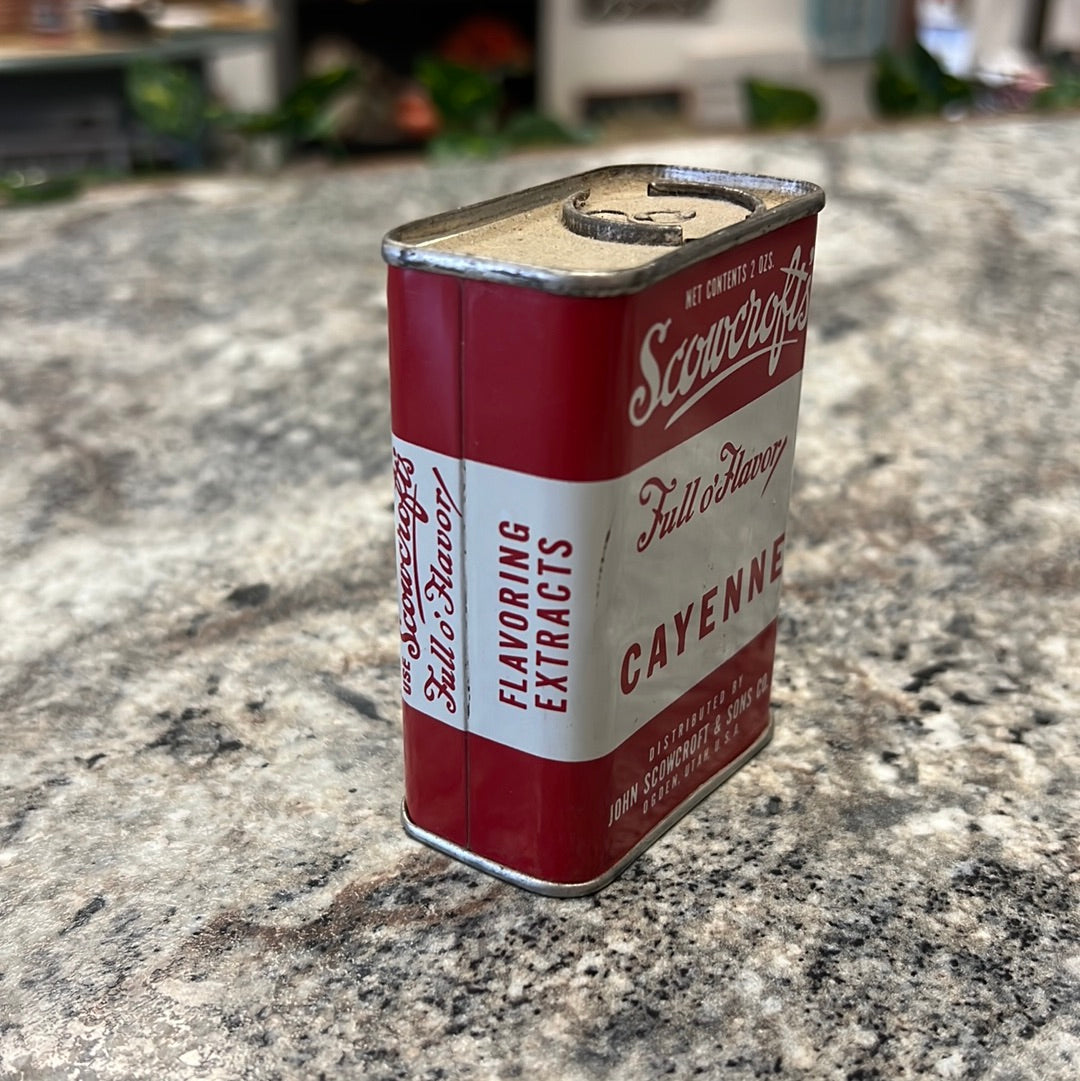 Vintage Cayenne Tin