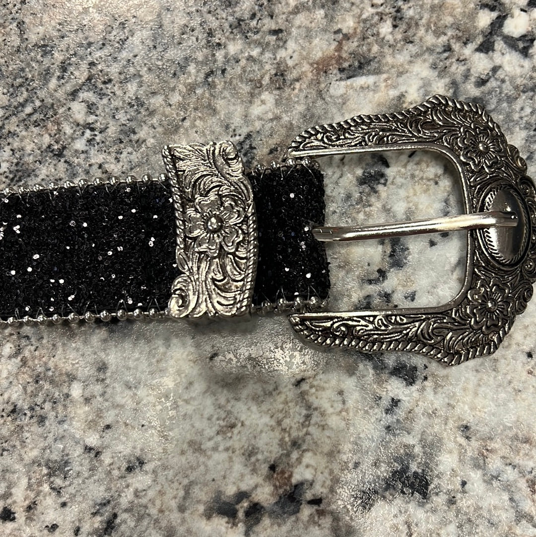 Black Bling Belt S