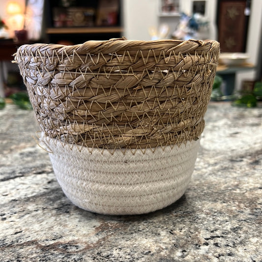 Small Wicker Planter