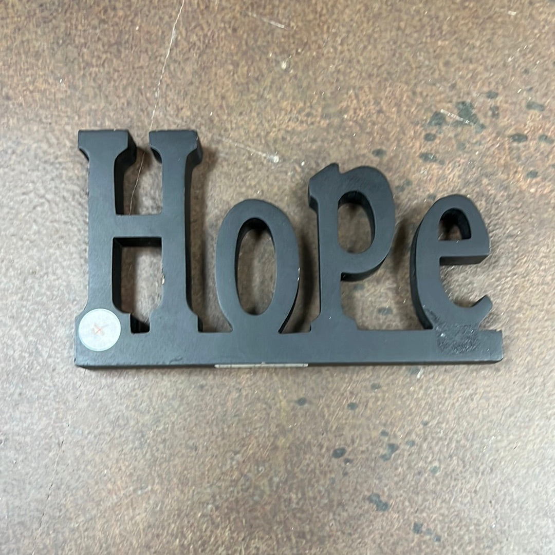 Black Hope Sign