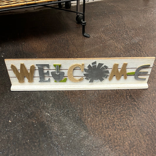 Wood Welcome Sign