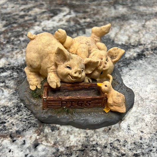 Silly Pigs Figurine