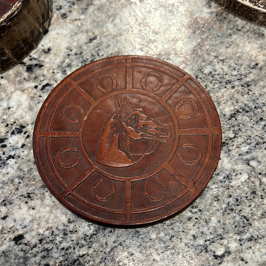 Leather Coaster Set