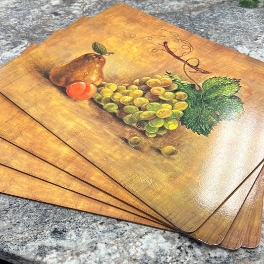 Vintage Fall Cork Placemat Set