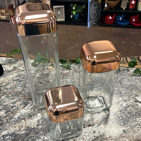 Copper Top Canister Set