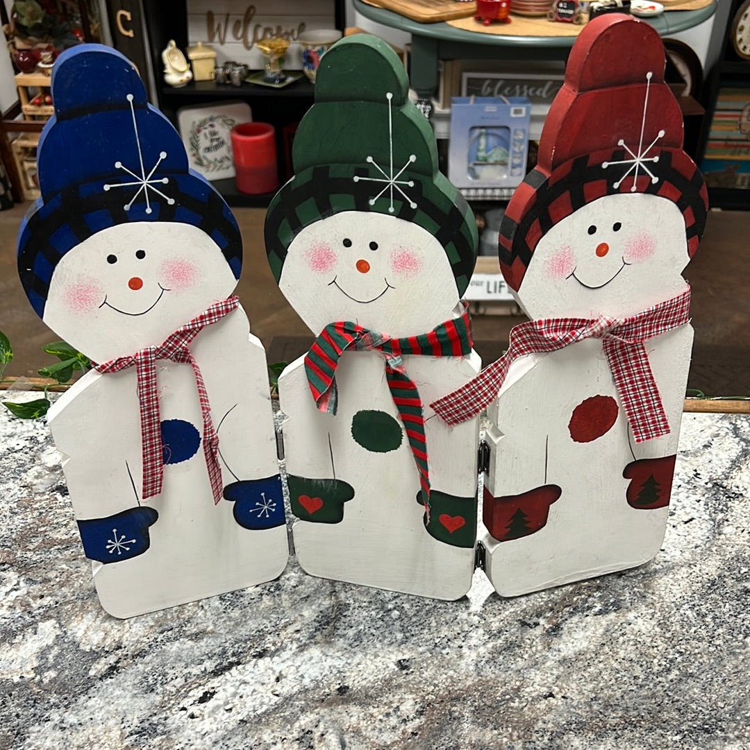Wood Snowman Decoration