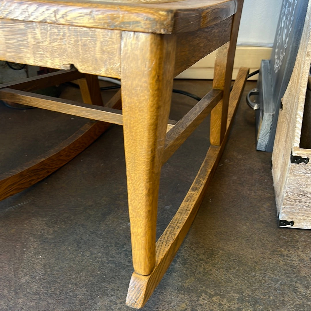 Vintage Cane Rocking Chair