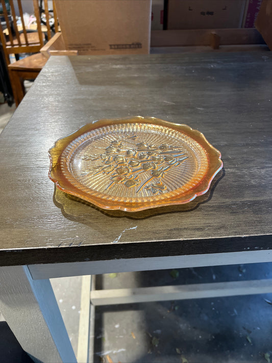 VTG Jeannette Carnival Glass Plt