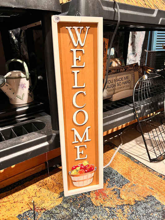 Wooden Welcome Sign