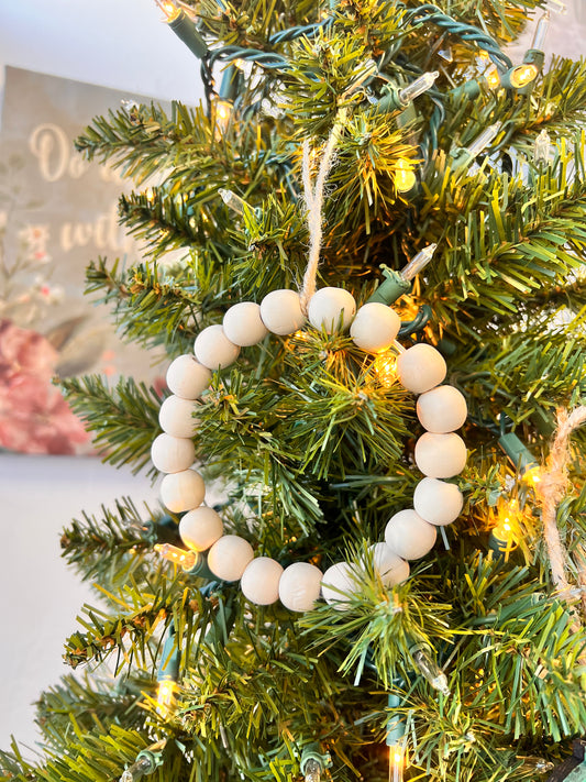 Wood Bead Ornament