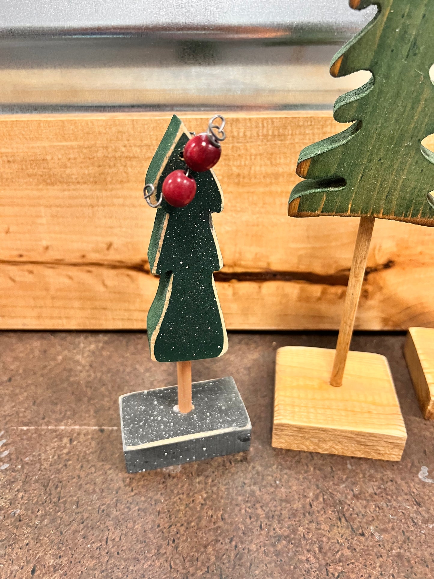 Vintage Wood Tree Set
