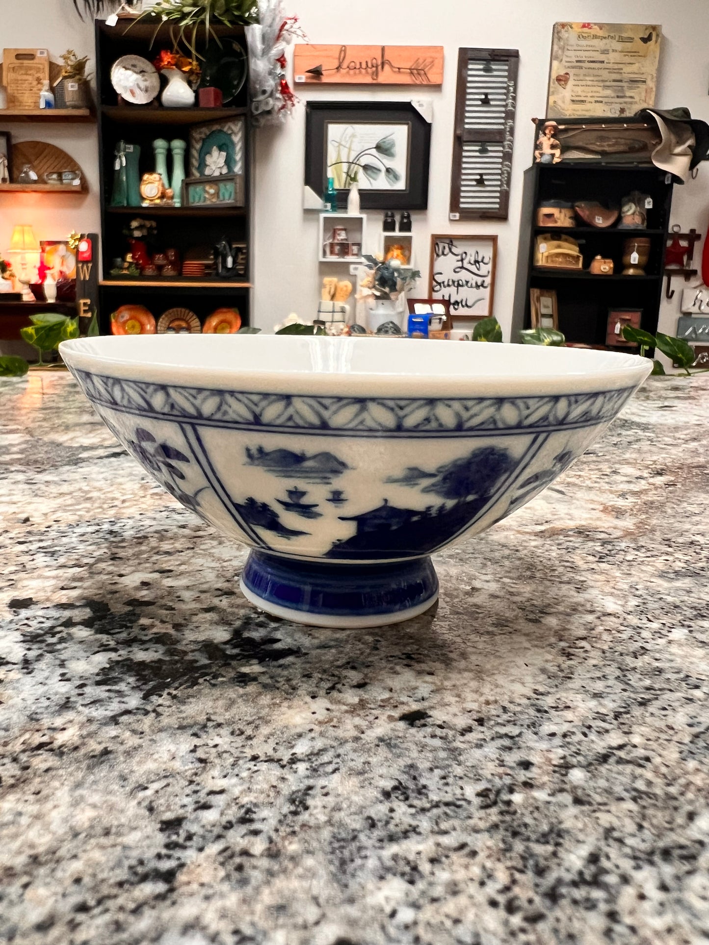 Blue+White Rice Bowl Set