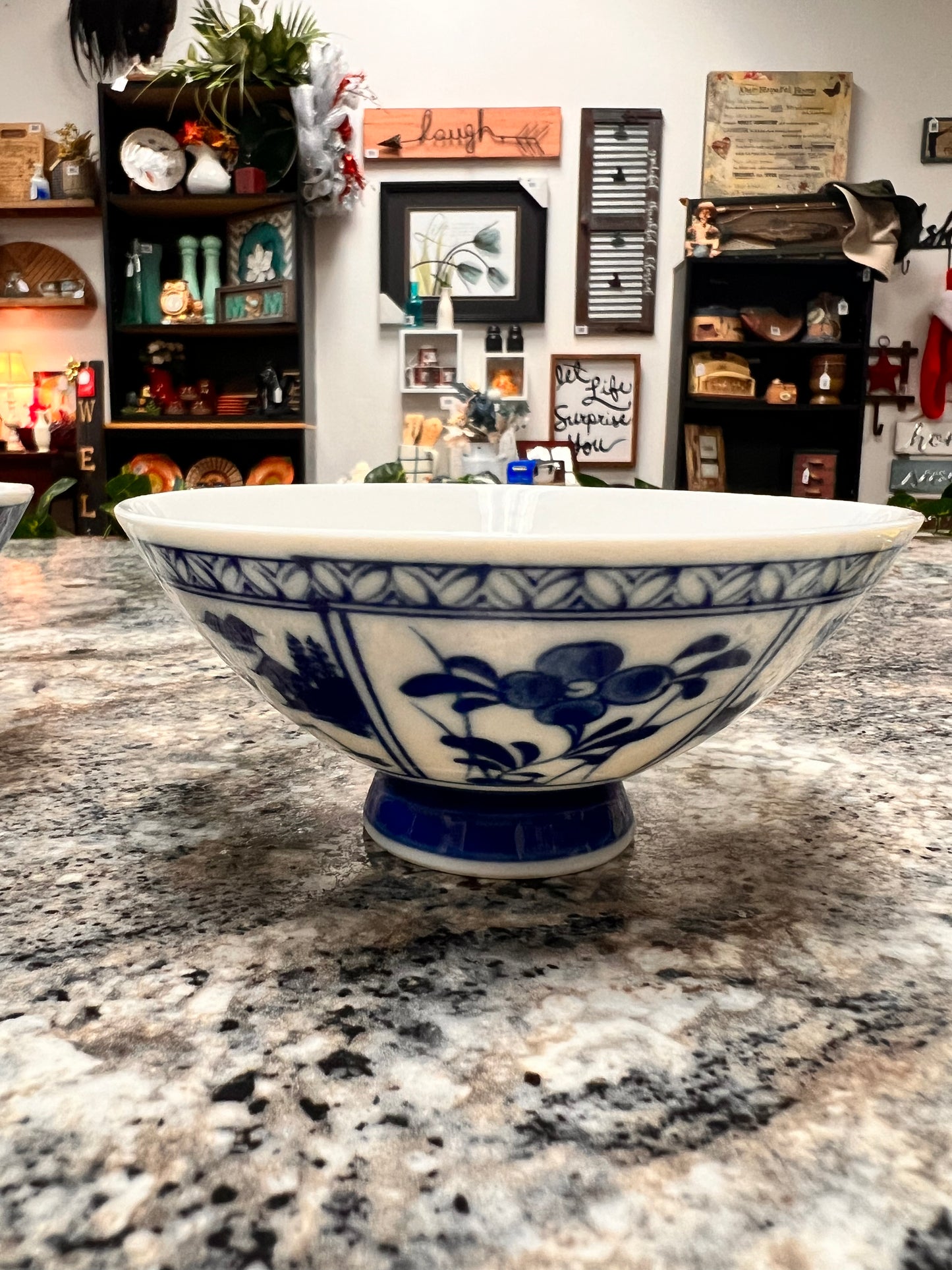 Blue+White Rice Bowl Set