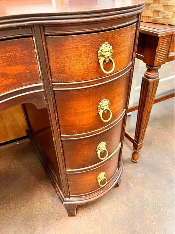 Antique Lionhead Desk