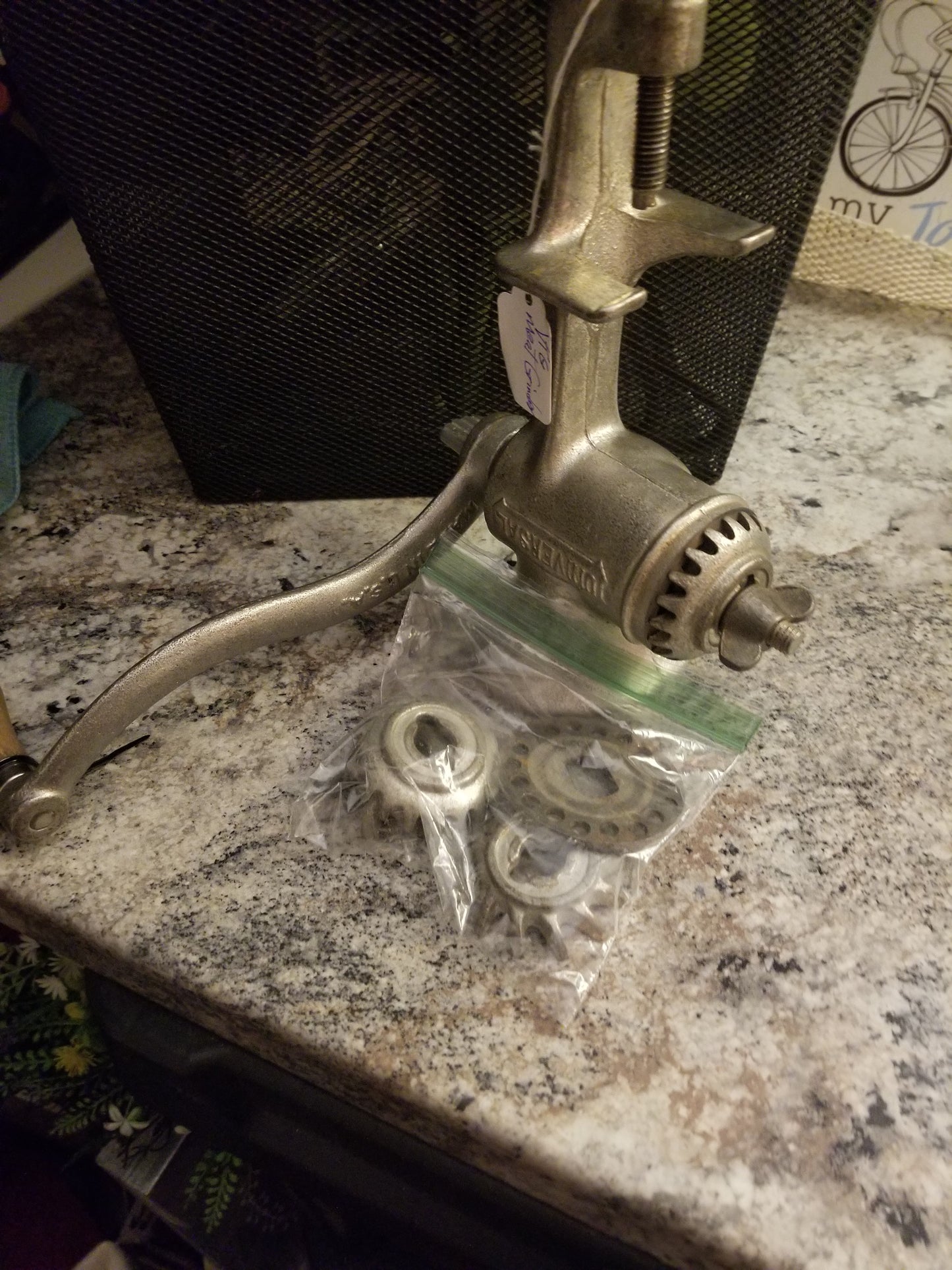 Vintage meat grinder