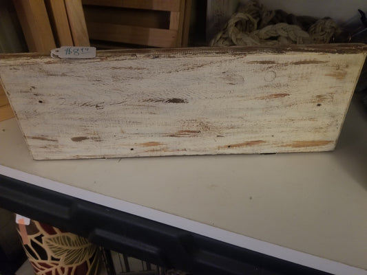 White wall shelf