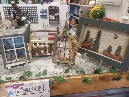 Cabin decor set of 4