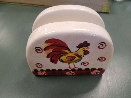 Big Rooster napkin holder